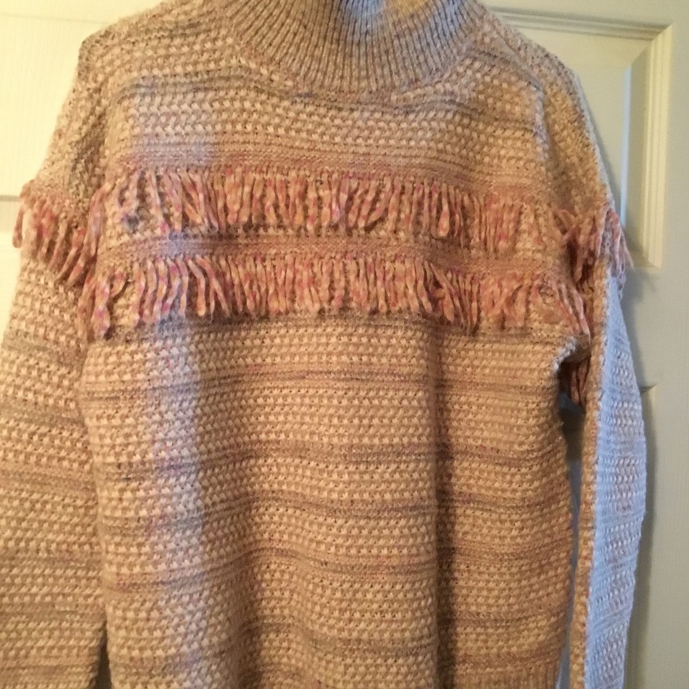 Loft Fringed Sweater